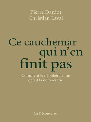 cover image of Ce cauchemar qui n'en finit pas